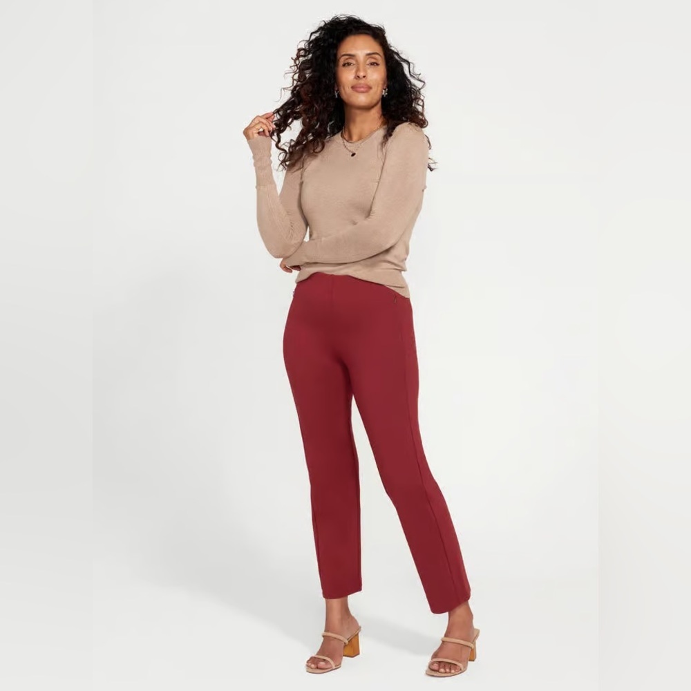 Betabrand Classic Red Dress Pants size XL Petite